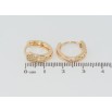 Серьги Xuping M&L Цвет 18K колечки Инкрустация цирконием фото №2