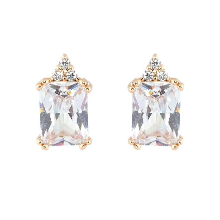 Сережки Xuping M&L Колір 18K пусети Фіаніти фото №18 Сережки Xuping M&L Колір 18K пусети Фіаніти фото №18
