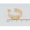 Серьги Xuping M&L Цвет 18K пусеты Широкие дуги с кирпичным узором фото №2 Серьги Xuping M&L Цвет 18K пусеты Широкие дуги с кирпичным узором фото №2