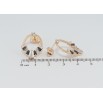 Серьги Xuping M&L Цвет 18K пусеты Узор с черно-белым цирконием фото №2 Серьги Xuping M&L Цвет 18K пусеты Узор с черно-белым цирконием фото №2