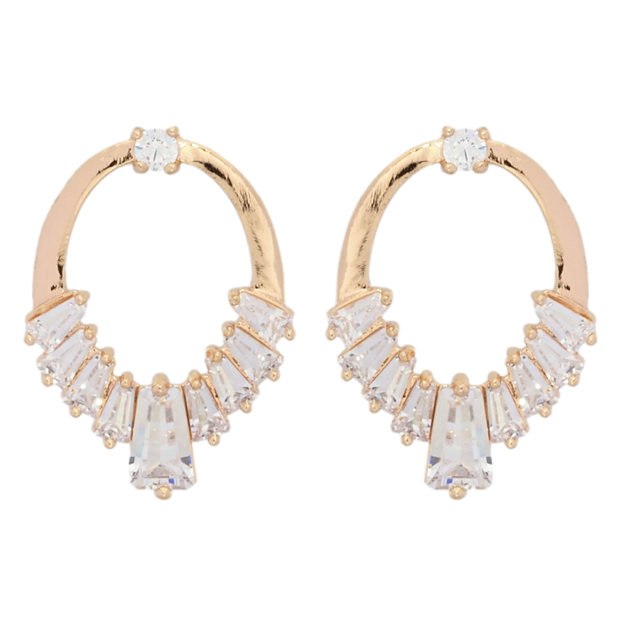 Серьги Xuping M&L Цвет 18K пусеты Узор с цирконием фото №1 Серьги Xuping M&L Цвет 18K пусеты Узор с цирконием фото №1