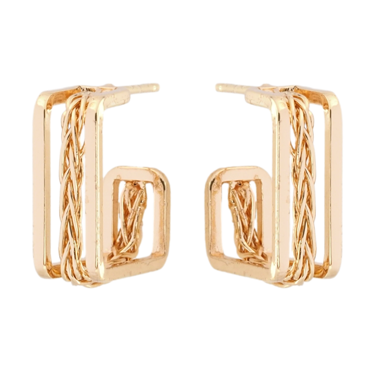Сережки Xuping M&L Колір 18K пусети Декоративні дуги фото №12 Сережки Xuping M&L Колір 18K пусети Декоративні дуги фото №12