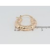 Серьги Xuping M&L Цвет 18K кольца (конго) Объемные с узором ø 2.5см фото №2