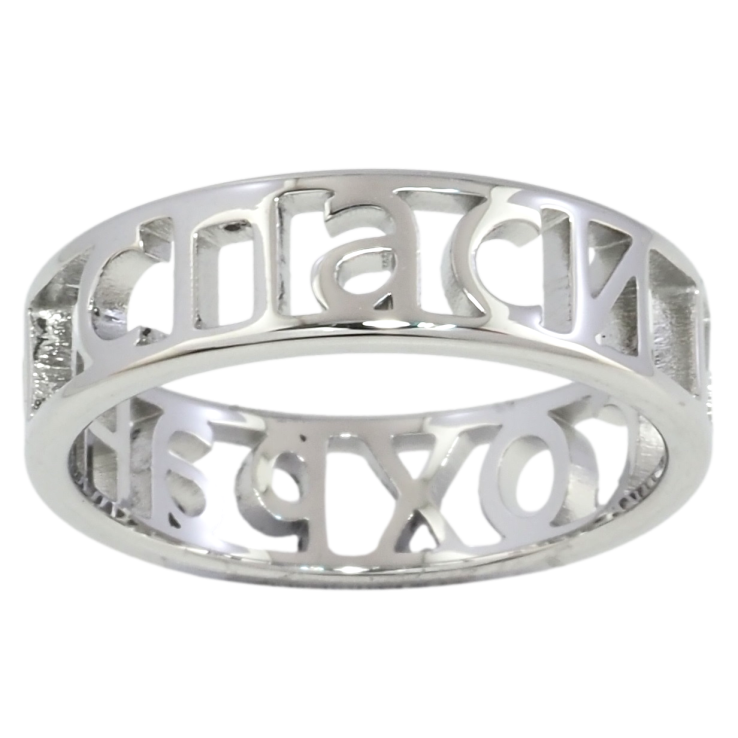 Кольцо Xuping TTM Stainless Steel Цвет Родий Спаси и Сохрани, шир. 6мм фото №21 Кольцо Xuping TTM Stainless Steel Цвет Родий Спаси и Сохрани, шир. 6мм фото №21