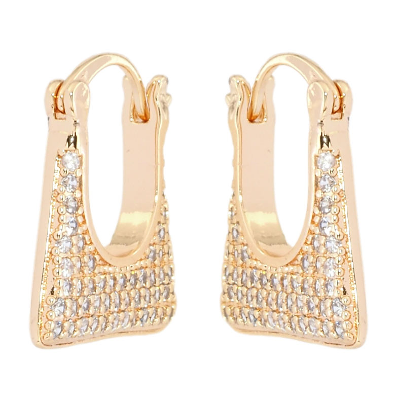 Сережки Xuping M&L Колір 18K замок-шпилька Інкрустація цирконієм фото №3 Сережки Xuping M&L Колір 18K замок-шпилька Інкрустація цирконієм фото №3