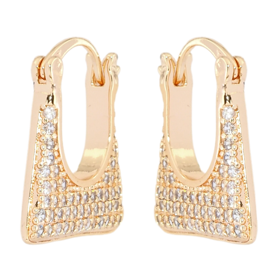 Сережки Xuping M&L Колір 18K замок-шпилька Інкрустація цирконієм фото №1 Сережки Xuping M&L Колір 18K замок-шпилька Інкрустація цирконієм фото №1