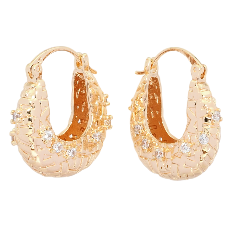 Серьги Xuping M&L Цвет 18K замок-булавка Декоративные корзинки с цирконием фото №1