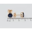 Серьги Xuping Позолота 18K пусеты Синие фианиты в 4-х крапановой оправе ø 8мм фото №2 Серьги Xuping Позолота 18K пусеты Синие фианиты в 4-х крапановой оправе ø 8мм фото №2
