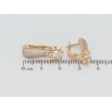 Серьги Xuping Позолота 18K английский замок Цветочки с инкрустацией цирконием фото №2 Серьги Xuping Позолота 18K английский замок Цветочки с инкрустацией цирконием фото №2