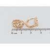 Сережки Xuping Позолота 18K колечка Декоративний візерунок фото №2 Сережки Xuping Позолота 18K колечка Декоративний візерунок фото №2