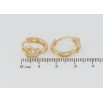 Серьги Xuping Позолота 18K колечки Дельфины с цирконием фото №2 Серьги Xuping Позолота 18K колечки Дельфины с цирконием фото №2