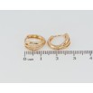 Серьги Xuping Позолота 18K колечки Резной узор фото №2 Серьги Xuping Позолота 18K колечки Резной узор фото №2