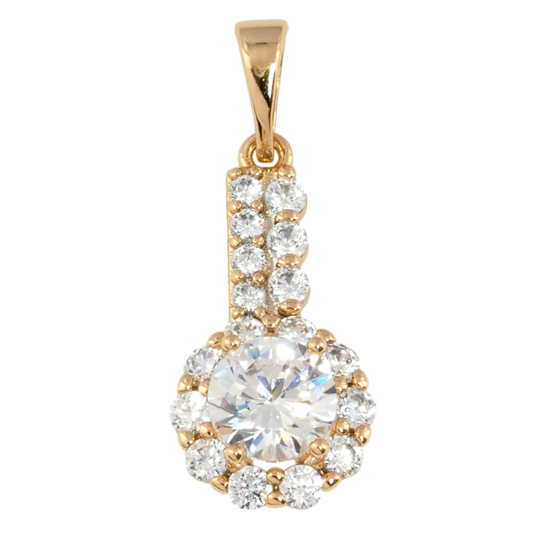 Кулон Xuping Позолота 18K Инкрустация цирконием для цепочки до 5мм фото №1
