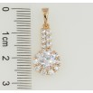 Кулон Xuping Позолота 18K Інкрустація цирконієм для ланцюжка до 5мм фото №2
