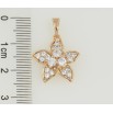 Кулон Xuping Позолота 18K Квітка з цирконієм для ланцюжка до 5мм фото №2 Кулон Xuping Позолота 18K Квітка з цирконієм для ланцюжка до 5мм фото №2