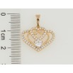 Кулон Xuping Позолота 18K Декоративное сердечко с цирконием для цепочки до 5мм фото №2 Кулон Xuping Позолота 18K Декоративное сердечко с цирконием для цепочки до 5мм фото №2