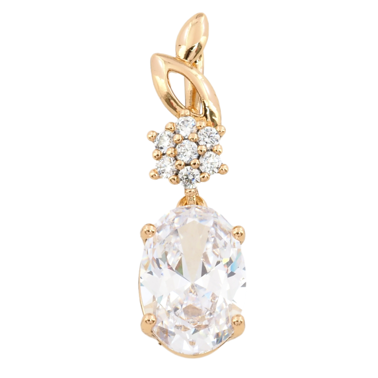 Кулон Xuping Позолота 18K Підвіска з фіанітом для ланцюжка до 2мм фото №20 Кулон Xuping Позолота 18K Підвіска з фіанітом для ланцюжка до 2мм фото №20
