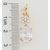 Кулон Xuping Позолота 18K Підвіска з фіанітом для ланцюжка до 2мм фото №2 Кулон Xuping Позолота 18K Підвіска з фіанітом для ланцюжка до 2мм фото №2