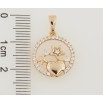 Кулон Xuping Позолота 18K Зірки з сердечком у колечку для ланцюжка до 5мм фото №2