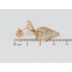 Серьги Xuping Позолота 18K пусеты Сердечки с инкрустацией цирконием фото №2 Серьги Xuping Позолота 18K пусеты Сердечки с инкрустацией цирконием фото №2