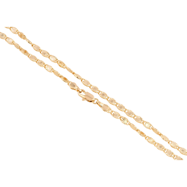 Ланцюжок Xuping Позолота 18K Плетіння Фантазійне перекручене довжина 45см х 3мм фото №25