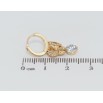 Серьги Xuping Позолота 18K подвески на колечках Бабочки с кристаллами фото №2 Серьги Xuping Позолота 18K подвески на колечках Бабочки с кристаллами фото №2
