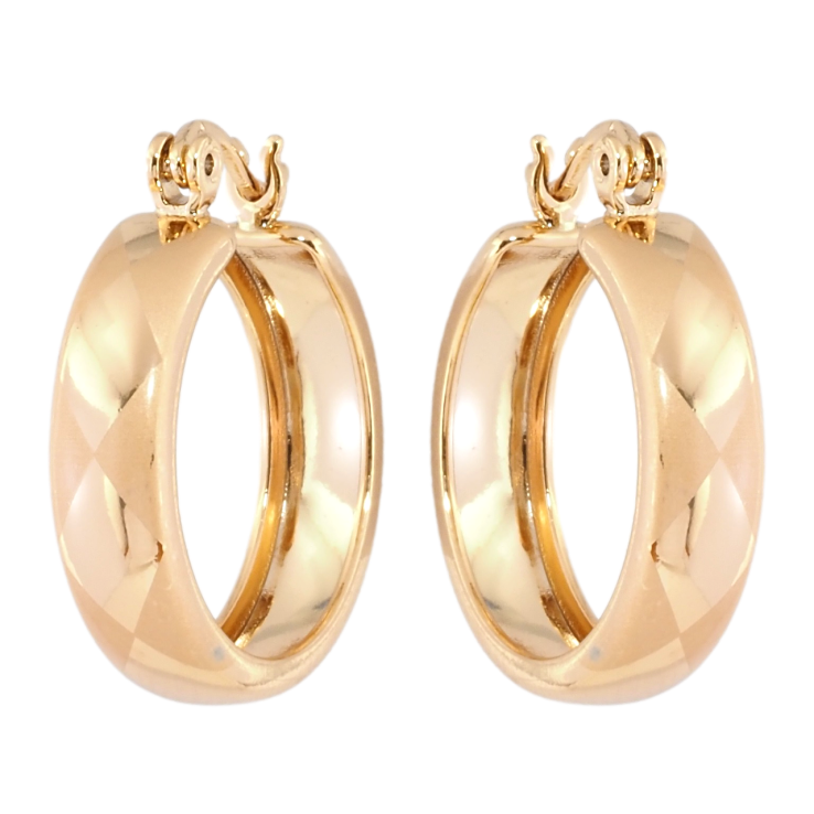Серьги Xuping Позолота 18K замок-булавка Кольца с узором напылением ø 2см фото №11