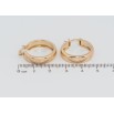 Серьги Xuping Позолота 18K замок-булавка Кольца с узором напылением ø 2см фото №2 Серьги Xuping Позолота 18K замок-булавка Кольца с узором напылением ø 2см фото №2