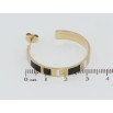 Серьги Xuping TTM Stainless Steel цвет 14K пусеты Дуги с узором черно-белой эмалью фото №2 Серьги Xuping TTM Stainless Steel цвет 14K пусеты Дуги с узором черно-белой эмалью фото №2
