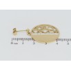 Серьги Xuping TTM Stainless Steel цвет 14K пусеты Круглые подвески с резным узором фото №2 Серьги Xuping TTM Stainless Steel цвет 14K пусеты Круглые подвески с резным узором фото №2