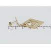 Серьги Xuping TTM Stainless Steel цвет 14K пусеты Ромбовые подвески фото №2 Серьги Xuping TTM Stainless Steel цвет 14K пусеты Ромбовые подвески фото №2