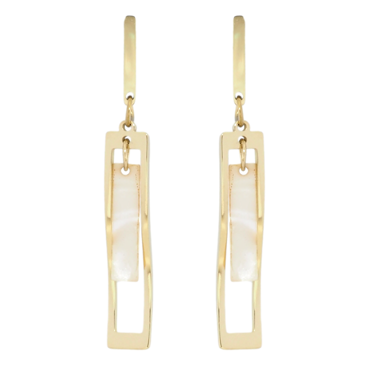 Серьги Xuping TTM Stainless Steel цвет 14K пусеты Декоративные подвески с перламутровыми пластинами фото №25