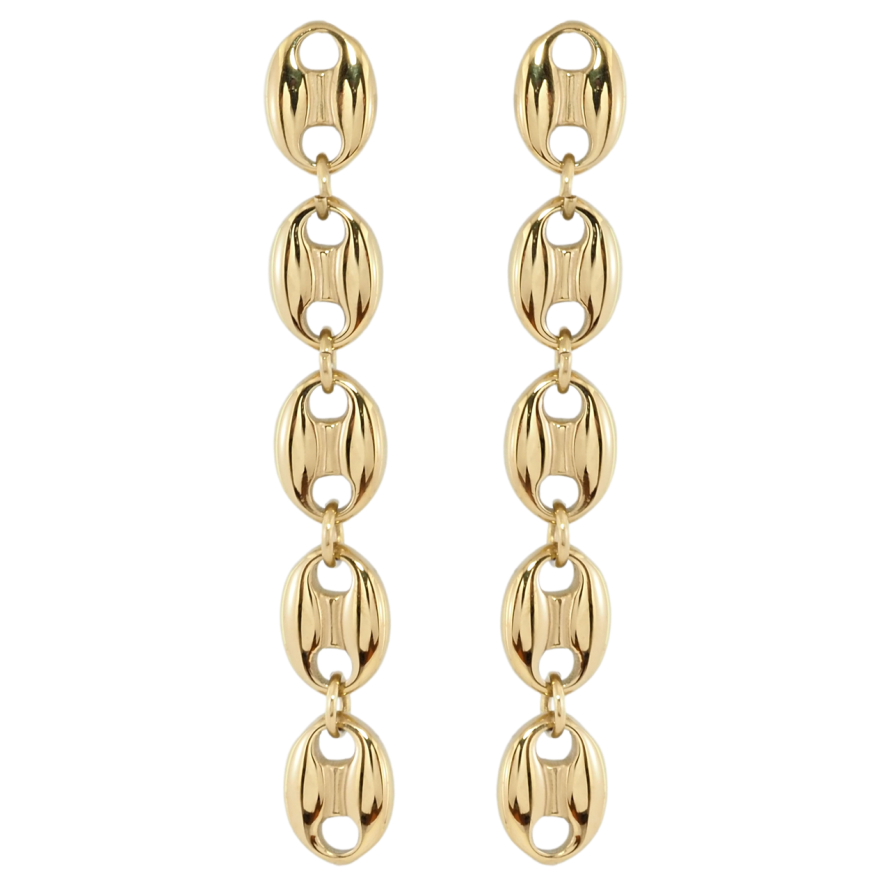 Сережки Xuping TTM Stainless Steel колір 14K пусети Декоративні підвіски фото №1 Сережки Xuping TTM Stainless Steel колір 14K пусети Декоративні підвіски фото №1