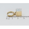 Серьги Xuping TTM Stainless Steel цвет 14K подвески на колечках Кубики с радужным цирконием 10х10мм фото №2 Серьги Xuping TTM Stainless Steel цвет 14K подвески на колечках Кубики с радужным цирконием 10х10мм фото №2