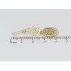Серьги Xuping TTM Stainless Steel цвет 14K французский замок Ажурные подвески фото №2 Серьги Xuping TTM Stainless Steel цвет 14K французский замок Ажурные подвески фото №2