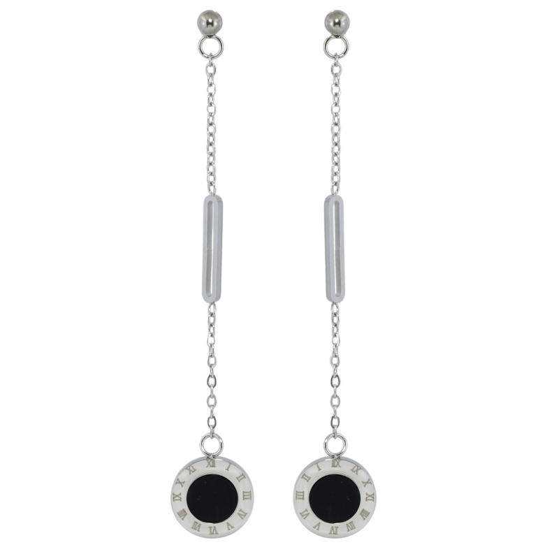 Сережки Xuping TTM Stainless Steel колір Родій пусети Декоративні підвіски фото №3