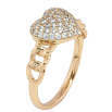 Кольцо Xuping Позолота 18K Сердце с инкрустацией цирконием фото №2 Кольцо Xuping Позолота 18K Сердце с инкрустацией цирконием фото №2