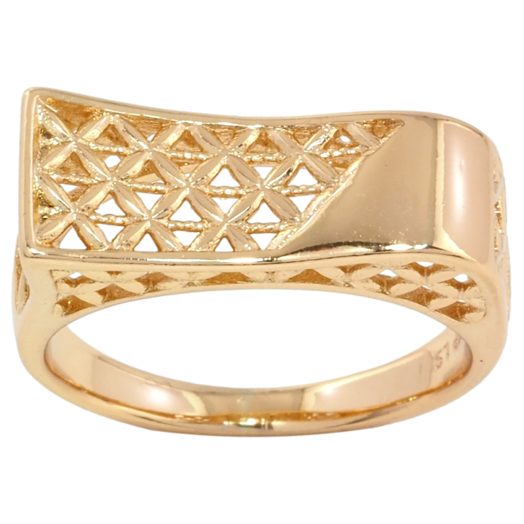 Каблучка Xuping Позолота 18K Різьблений орнамент фото №25 Каблучка Xuping Позолота 18K Різьблений орнамент фото №25