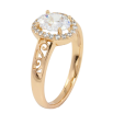 Кольцо Xuping Позолота 18K Фианит в обрамлении циркония фото №2 Кольцо Xuping Позолота 18K Фианит в обрамлении циркония фото №2