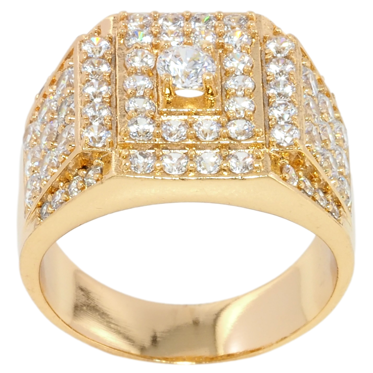Перстень Xuping Позолота 18K Инкрустация цирконием фото №25