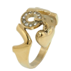 Кольцо Xuping TTM Stainless Steel Цвет 14К Love с подвеской сердечко фото №3 Кольцо Xuping TTM Stainless Steel Цвет 14К Love с подвеской сердечко фото №3