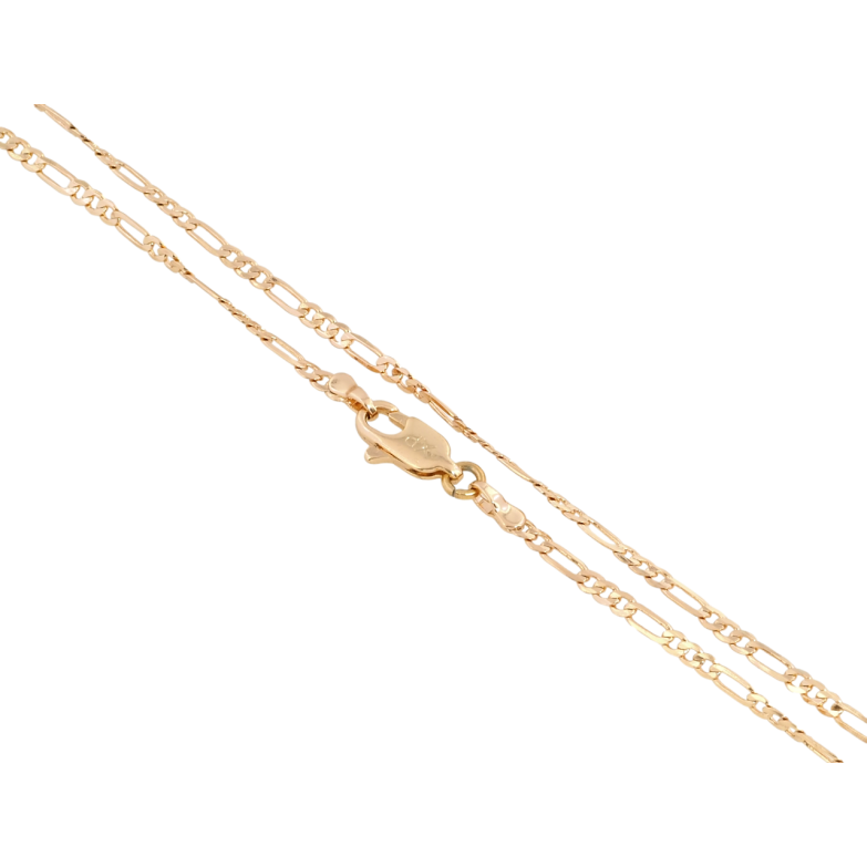 Цепочка Xuping Позолота 18K Плетение Фигаро перекрученное длина 50см х 2мм фото №5