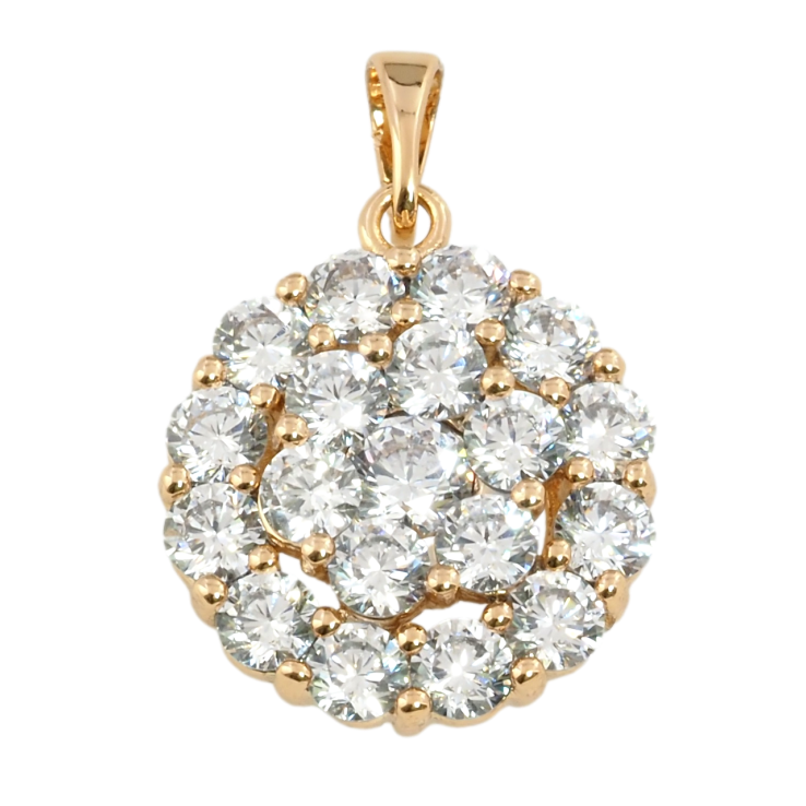 Кулон Xuping Позолота 18K Інкрустація цирконієм для ланцюжка до 5мм фото №15