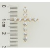 Кулон Xuping Позолота 18K Крест с цирконием для цепочки до 3мм фото №2 Кулон Xuping Позолота 18K Крест с цирконием для цепочки до 3мм фото №2