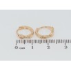 Серьги Xuping Позолота 18K колечки Декоративный узор фото №2 Серьги Xuping Позолота 18K колечки Декоративный узор фото №2