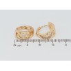 Серьги Xuping Позолота 18K колечки Декоративный узор с цирконием фото №2 Серьги Xuping Позолота 18K колечки Декоративный узор с цирконием фото №2