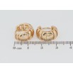 Серьги Xuping Позолота 18K колечки Декоративный узор фото №2 Серьги Xuping Позолота 18K колечки Декоративный узор фото №2