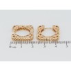 Серьги Xuping Позолота 18K колечки Декоративный резной узор фото №2 Серьги Xuping Позолота 18K колечки Декоративный резной узор фото №2