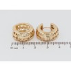 Серьги Xuping Позолота 18K колечки Резной узор звезды фото №2 Серьги Xuping Позолота 18K колечки Резной узор звезды фото №2