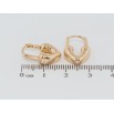 Серьги Xuping Позолота 18K колечки Сердечки-замочки фото №2 Серьги Xuping Позолота 18K колечки Сердечки-замочки фото №2